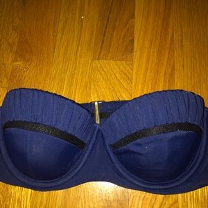 VICTORIA's SECRET blue tube mesh top